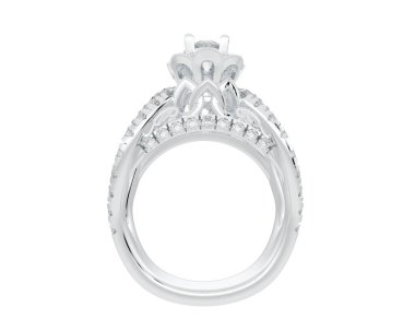 Güzel nişan yüzüğü arka planda izole edildi. 