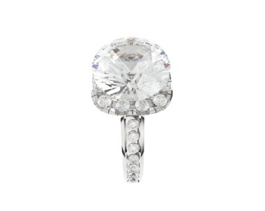 Güzel nişan yüzüğü arka planda izole edildi. 