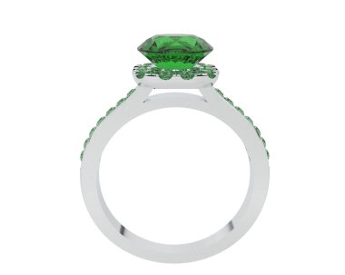 Güzel nişan yüzüğü arka planda izole edildi. 