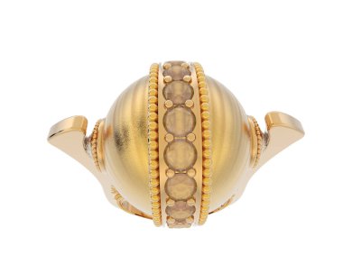 Güzel nişan yüzüğü arka planda izole edildi. 