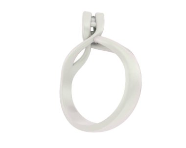 Güzel nişan yüzüğü arka planda izole edildi. 