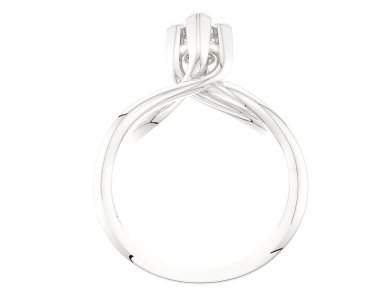 Güzel nişan yüzüğü arka planda izole edildi. 