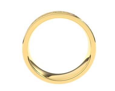 Güzel nişan yüzüğü arka planda izole edildi. 