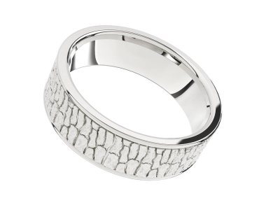 Güzel nişan yüzüğü arka planda izole edildi. 