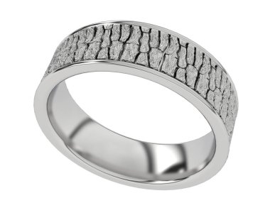 Güzel nişan yüzüğü arka planda izole edildi. 