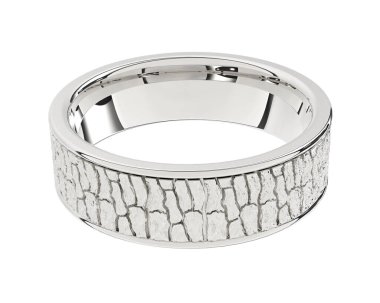 Güzel nişan yüzüğü arka planda izole edildi. 