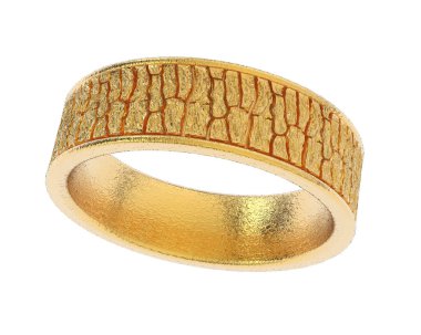 Güzel nişan yüzüğü arka planda izole edildi. 