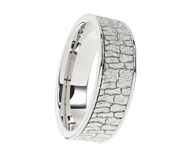 Güzel nişan yüzüğü arka planda izole edildi. 