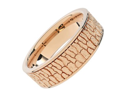 Güzel nişan yüzüğü arka planda izole edildi. 