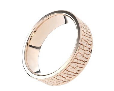 Güzel nişan yüzüğü arka planda izole edildi. 