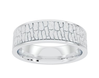 Güzel nişan yüzüğü arka planda izole edildi. 