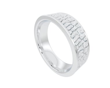 Güzel nişan yüzüğü arka planda izole edildi. 