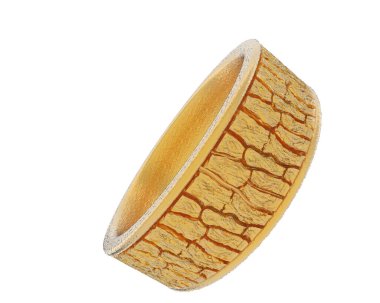 Güzel nişan yüzüğü arka planda izole edildi. 