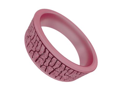 Güzel nişan yüzüğü arka planda izole edildi. 