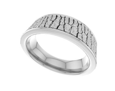 Güzel nişan yüzüğü arka planda izole edildi. 