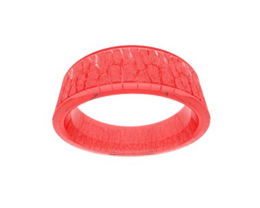 Güzel nişan yüzüğü arka planda izole edildi. 