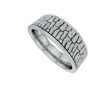 Güzel nişan yüzüğü arka planda izole edildi. 