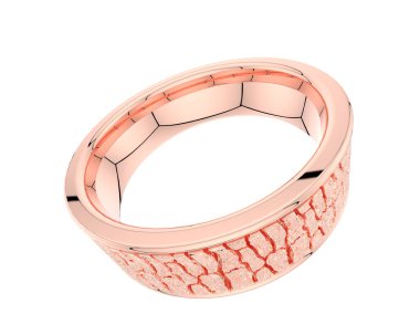 Güzel nişan yüzüğü arka planda izole edildi. 