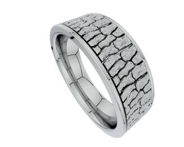 Güzel nişan yüzüğü arka planda izole edildi. 