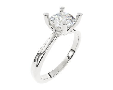 Güzel nişan yüzüğü arka planda izole edildi. 