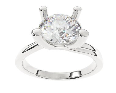 Güzel nişan yüzüğü arka planda izole edildi. 