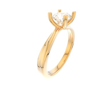 Güzel nişan yüzüğü arka planda izole edildi. 