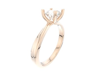 Güzel nişan yüzüğü arka planda izole edildi. 