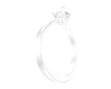 Güzel nişan yüzüğü arka planda izole edildi. 