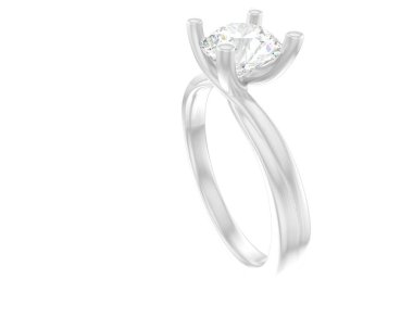 Güzel nişan yüzüğü arka planda izole edildi. 