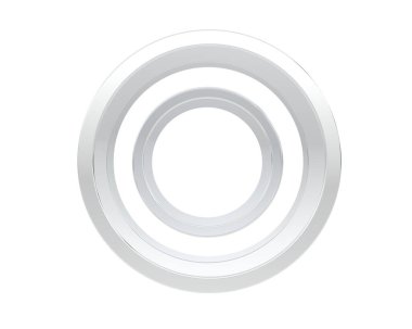 Güzel nişan yüzüğü arka planda izole edildi. 