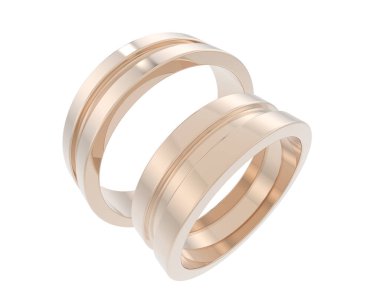 Güzel nişan yüzüğü arka planda izole edildi. 