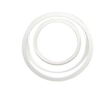 Güzel nişan yüzüğü arka planda izole edildi. 