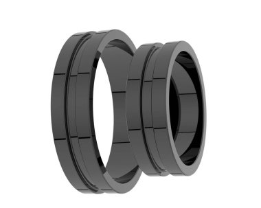 Güzel nişan yüzüğü arka planda izole edildi. 