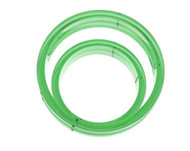 Güzel nişan yüzüğü arka planda izole edildi. 