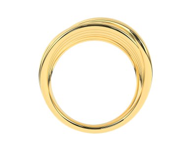 Güzel nişan yüzüğü arka planda izole edildi. 