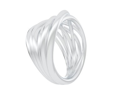 Güzel nişan yüzüğü arka planda izole edildi. 