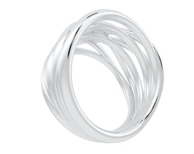 Güzel nişan yüzüğü arka planda izole edildi. 