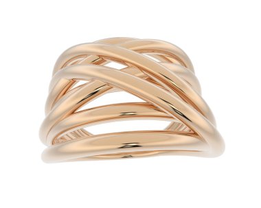 Güzel nişan yüzüğü arka planda izole edildi. 