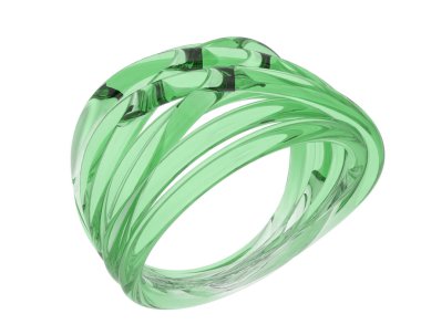 Güzel nişan yüzüğü arka planda izole edildi. 