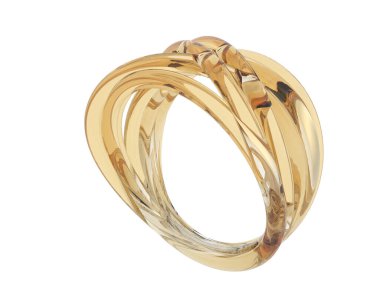 Güzel nişan yüzüğü arka planda izole edildi. 