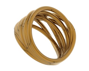 Güzel nişan yüzüğü arka planda izole edildi. 