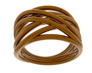 Güzel nişan yüzüğü arka planda izole edildi. 