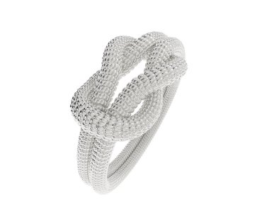 Güzel nişan yüzüğü arka planda izole edildi. 