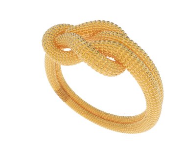 Güzel nişan yüzüğü arka planda izole edildi. 