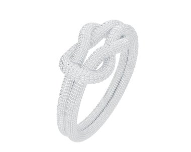 Güzel nişan yüzüğü arka planda izole edildi. 