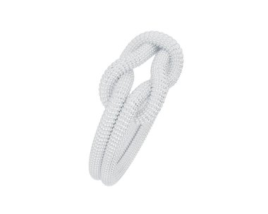 Güzel nişan yüzüğü arka planda izole edildi. 