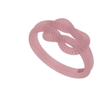 Güzel nişan yüzüğü arka planda izole edildi. 