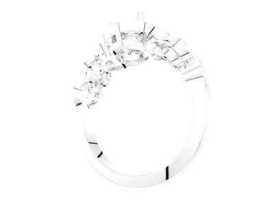 Güzel nişan yüzüğü arka planda izole edildi. 