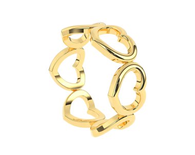 Arka planda izole edilmiş güzel halka. 