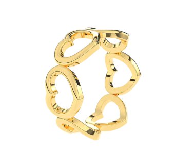 Arka planda izole edilmiş güzel halka. 